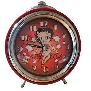 Betty Boop Alarm Clock Vintage 2004‎ Battery Powered - Works